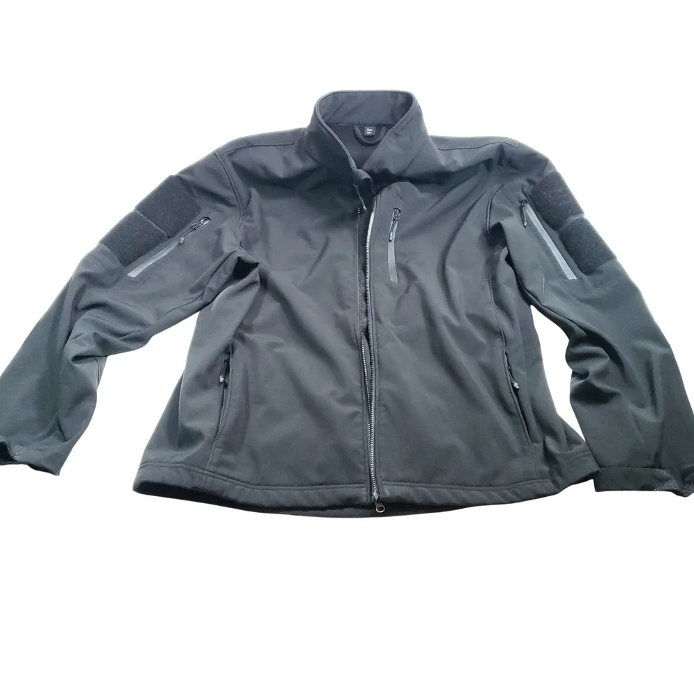 Mission Made Mens Tactical‎ Softshell Jacket 3XL Black